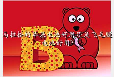 马拉松的苹果电池好用还是飞毛腿电池好用?