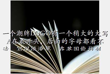 一个潮牌LOGO有一个稍大的大写A在最开头,后面的字母都看不清,写得很潦草,在英国能找到,求名字?