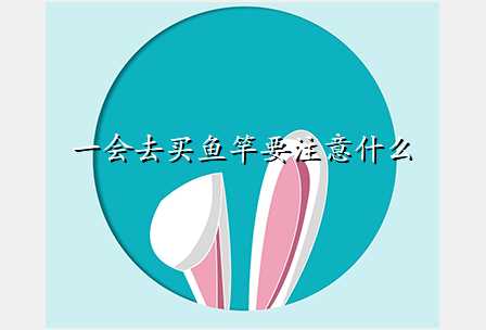 一会去买鱼竿要注意什么