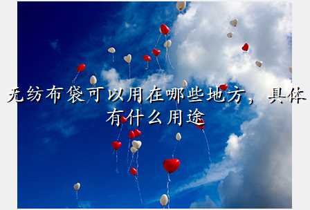 无纺布袋可以用在哪些地方,具体有什么用途