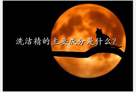 洗洁精的主要成分是什么?