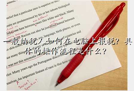 一般纳税人如何在电脑上报税?具体的操作流程是什么?