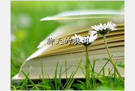 聊天的歌词